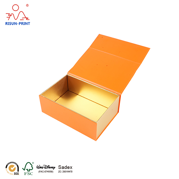 Caja plegable de cartón rígido impresa personalizada