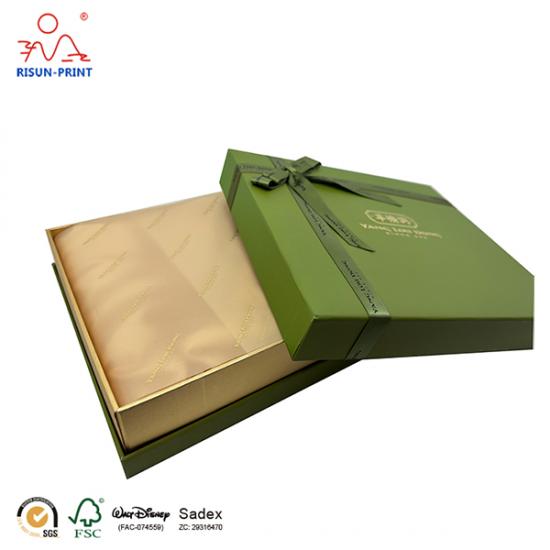 Embalaje de caja de regalo con tapa abatible de cartón