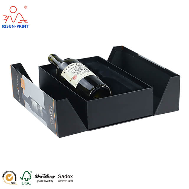 2 bottle wine box cardboard