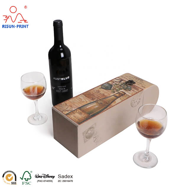 Cardboard Magnetic Wine Box Packaging