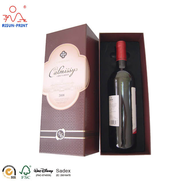 Stemless paper Wine Gift Box