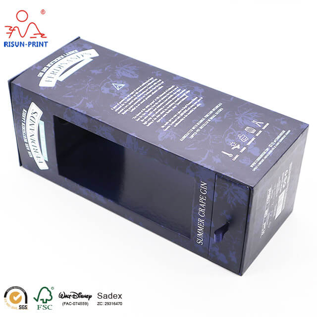 Rigid wine packaging box
