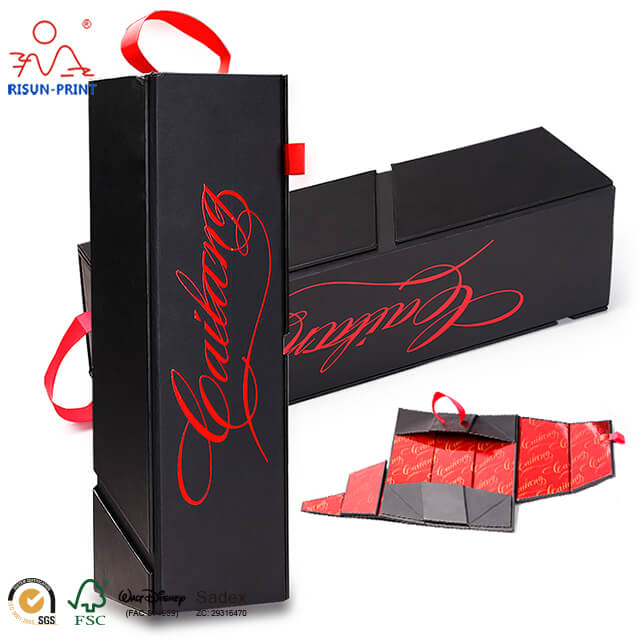 Luxury Wine Box Collapsible Packaging