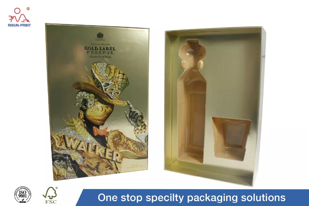 personalized whisky wine bottle box