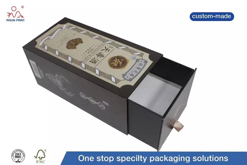 2020’s liquor bottle packaging box
