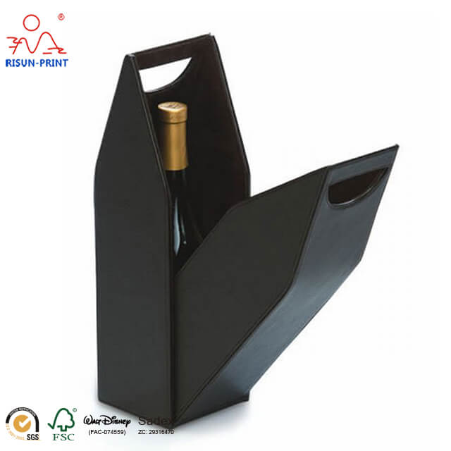 3 Ply Cardboard Black Bottle Wine Packaging Box