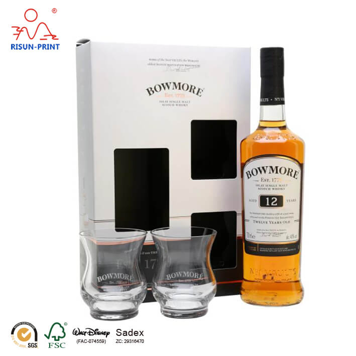 High-Quality Bowmore 12 Year Whisky gift box