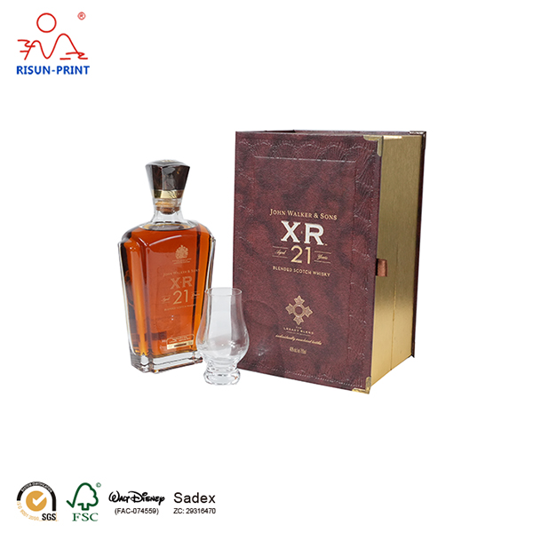 Caja de embalaje de whisky XR 21 años hecha a mano