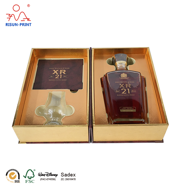 Caja de embalaje de whisky XR 21 años personalizada