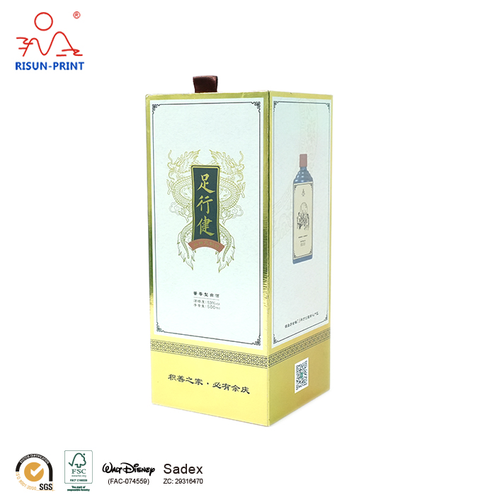 Custom deluxe wine box packaging