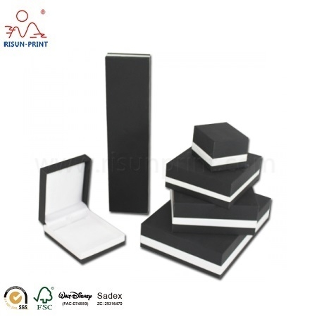 Negro Caja De Joyería Personalizada