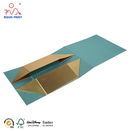 luxury rigid cardboard foldable gift box