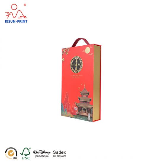Suitcase Square Clamshell Mooncake Packaging Box