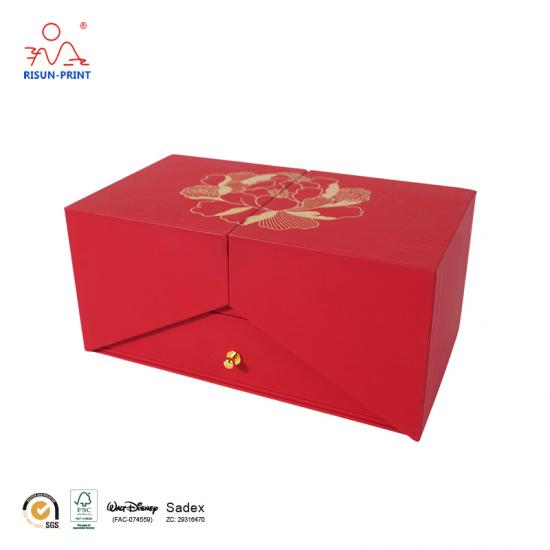 Packaging Design for Double Door Drawer Gift Box